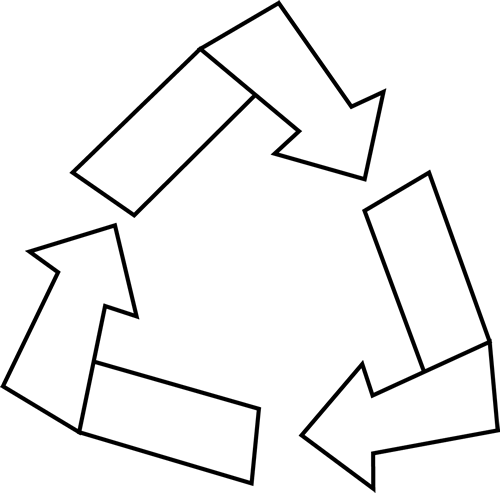 Black_and_White_Recycle_Symbol